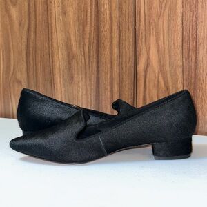 NWT. Genuine Calf Hair Heeled Loafers